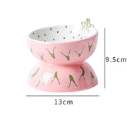 Cat Bowl Cerami Basin Protection Cervical Slope Pet Supplies